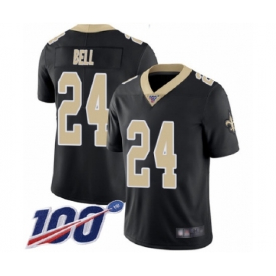 Men's New Orleans Saints #24 Vonn Bell Black Team Color Vapor Untouchable Limited Player 100th Season Football Jersey - Ujersey