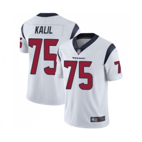 Men's Houston Texans #75 Matt Kalil White Vapor Untouchable Limited Player Football Jersey - Ujersey