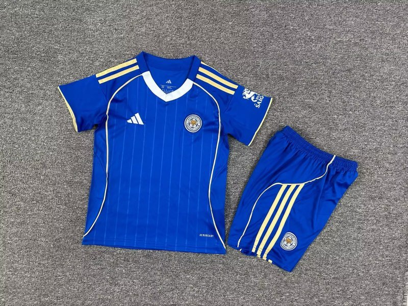 Leicester City Football Jersey Home Kids Kit Jersey+Shorts 2025/26 - U-jersey
