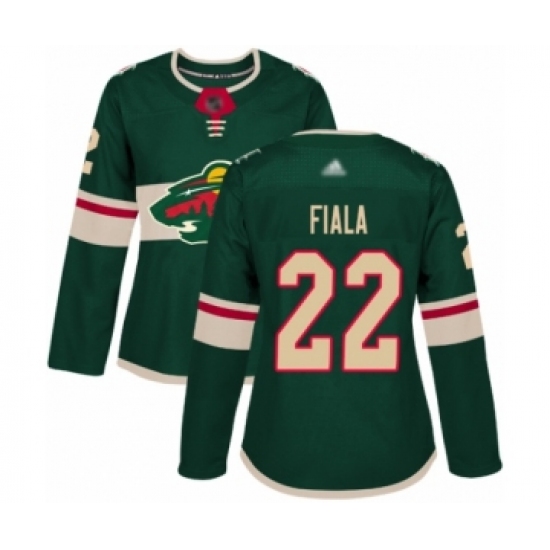Women's Minnesota Wild #22 Kevin Fiala Authentic Green Home Hockey Jersey - Ujersey
