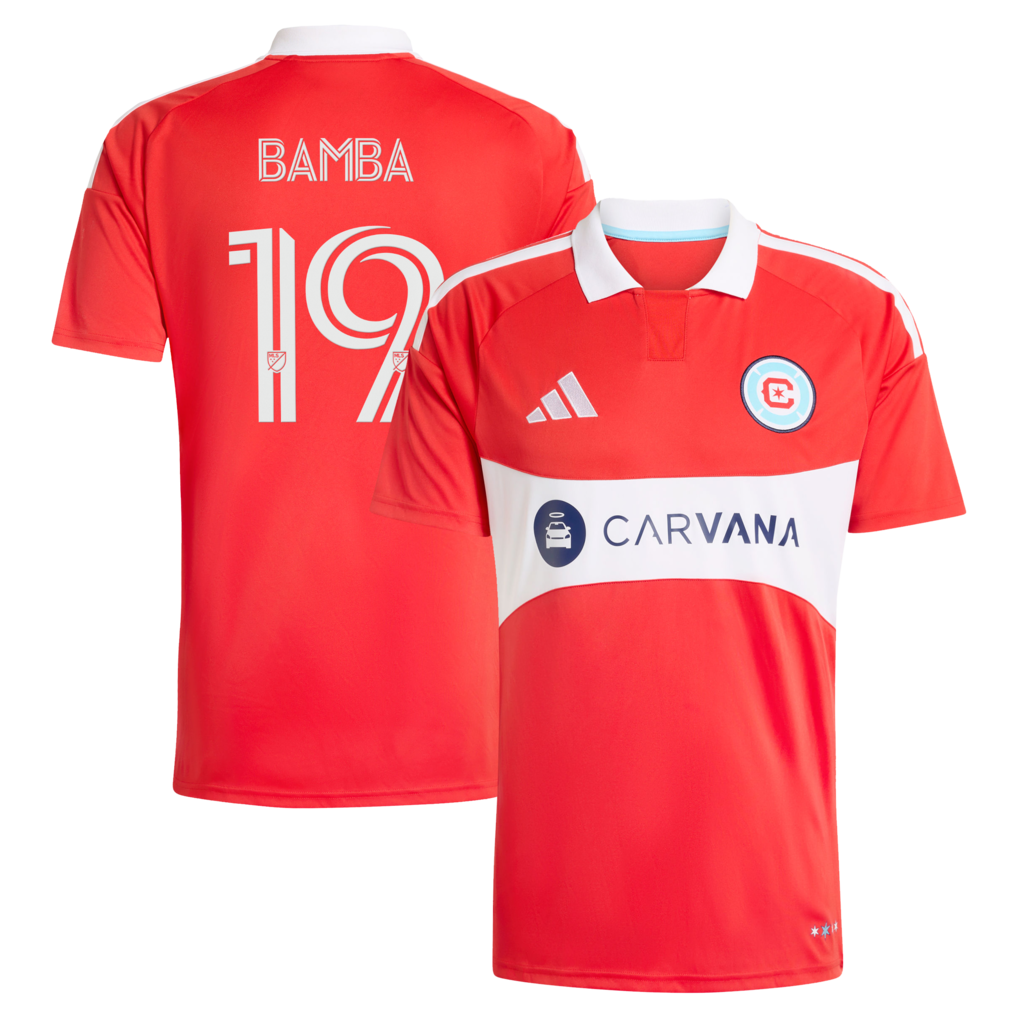Men's Chicago Fire Jonathan Bamba adidas Red 2026 Forever Red Replica Jersey - Ujersey
