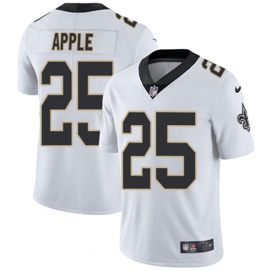 Men's Nike New Orleans Saints #25 Eli Apple White Vapor Untouchable Limited Player NFL Jersey - Ujersey
