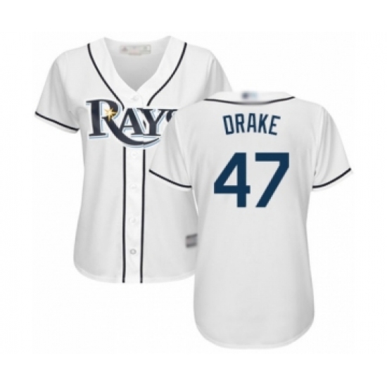 Women's Tampa Bay Rays #49 Brendan McKay Authentic White Home Cool Base Baseball Player Jersey - Ujersey