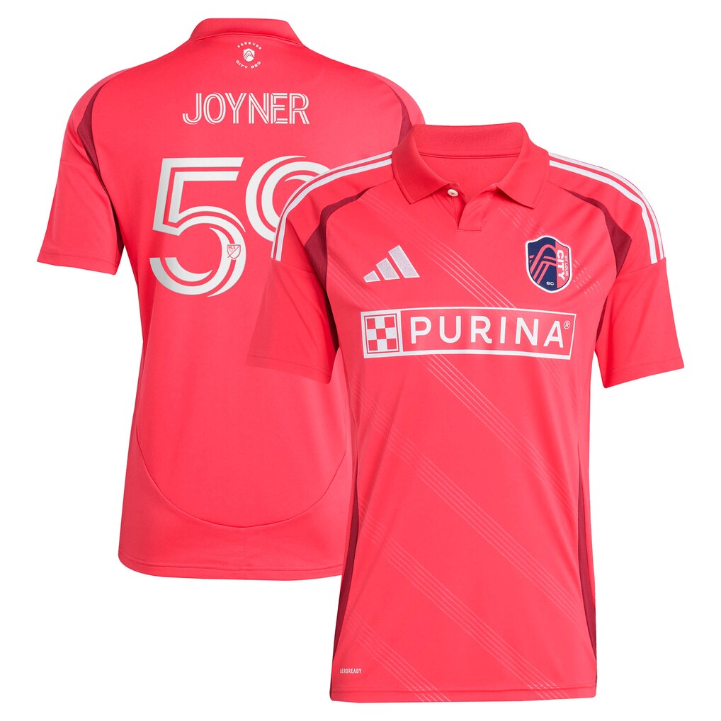 Men's St. Louis CITY SC MyKhi Joyner adidas Red 2025 Forever CITY Red Replica Jersey - Ujersey