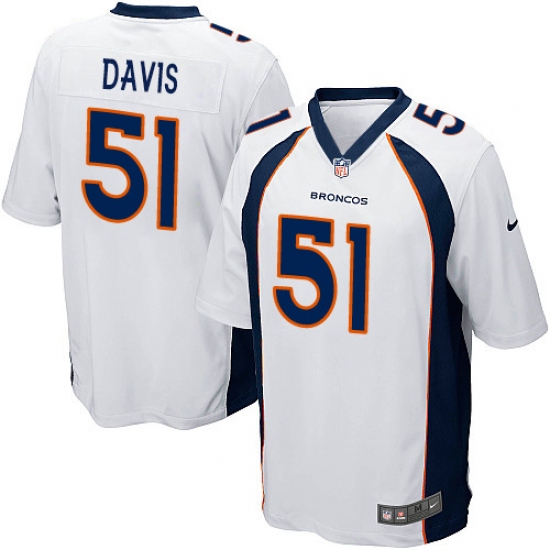 Men's Nike Denver Broncos #51 Todd Davis Game White NFL Jersey - Ujersey