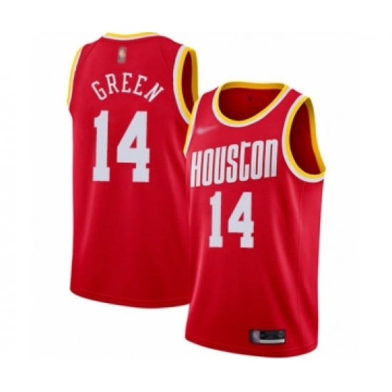 Youth Houston Rockets #14 Gerald Green Swingman Red Hardwood Classics Finished Basketball Jersey - Ujersey