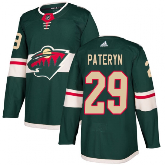Men's Adidas Minnesota Wild #29 Greg Pateryn Premier Green Home NHL Jersey - Ujersey