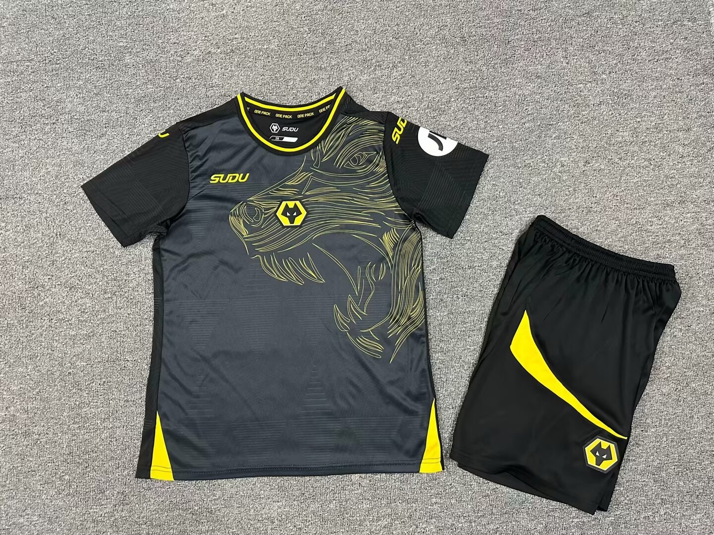Wolves Football Jersey Away Kids Kit Jersey+Shorts 2024/25 - U-jersey