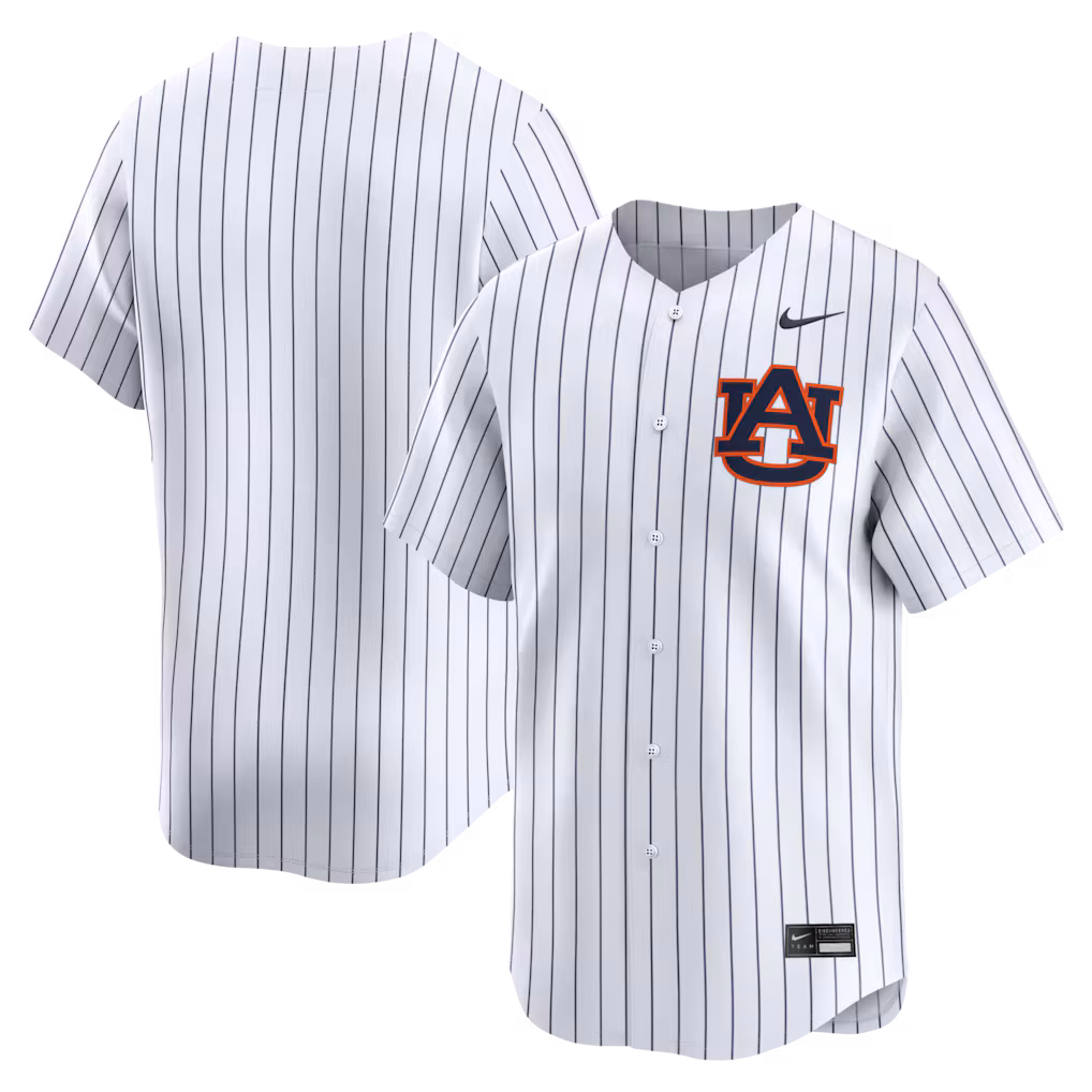 Men's Nike White Auburn Tigers Alternate Limited Baseball Jersey