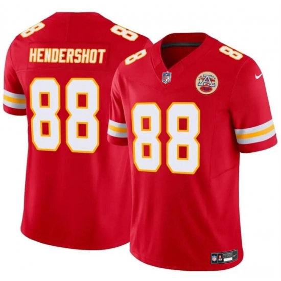 Men's Kansas City Chiefs #88 Peyton Hendershot Red 2024 F.U.S.E Vapor Untouchable Limited Stitched Football Jersey - Ujersey