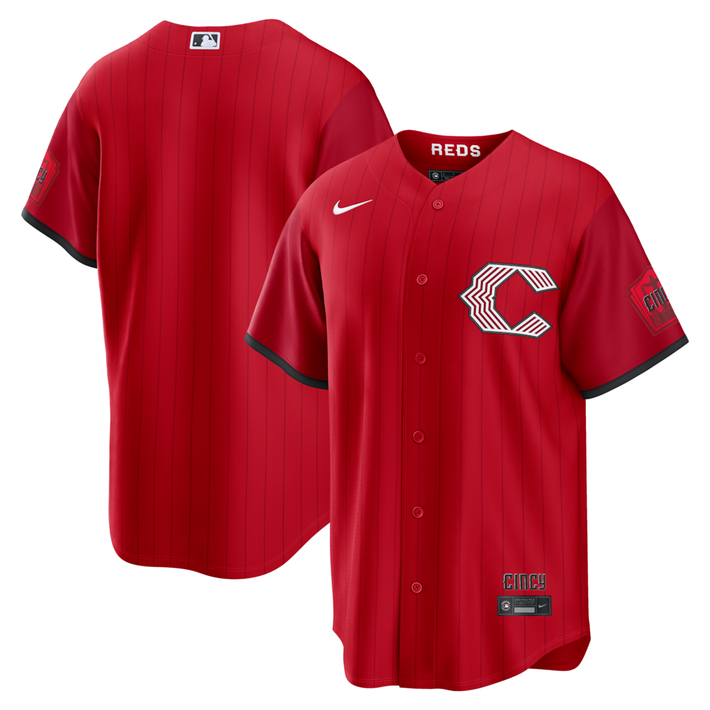 Men's Cincinnati Reds Nike Red 2026 City Connect Stadium Jersey - SUjersey01