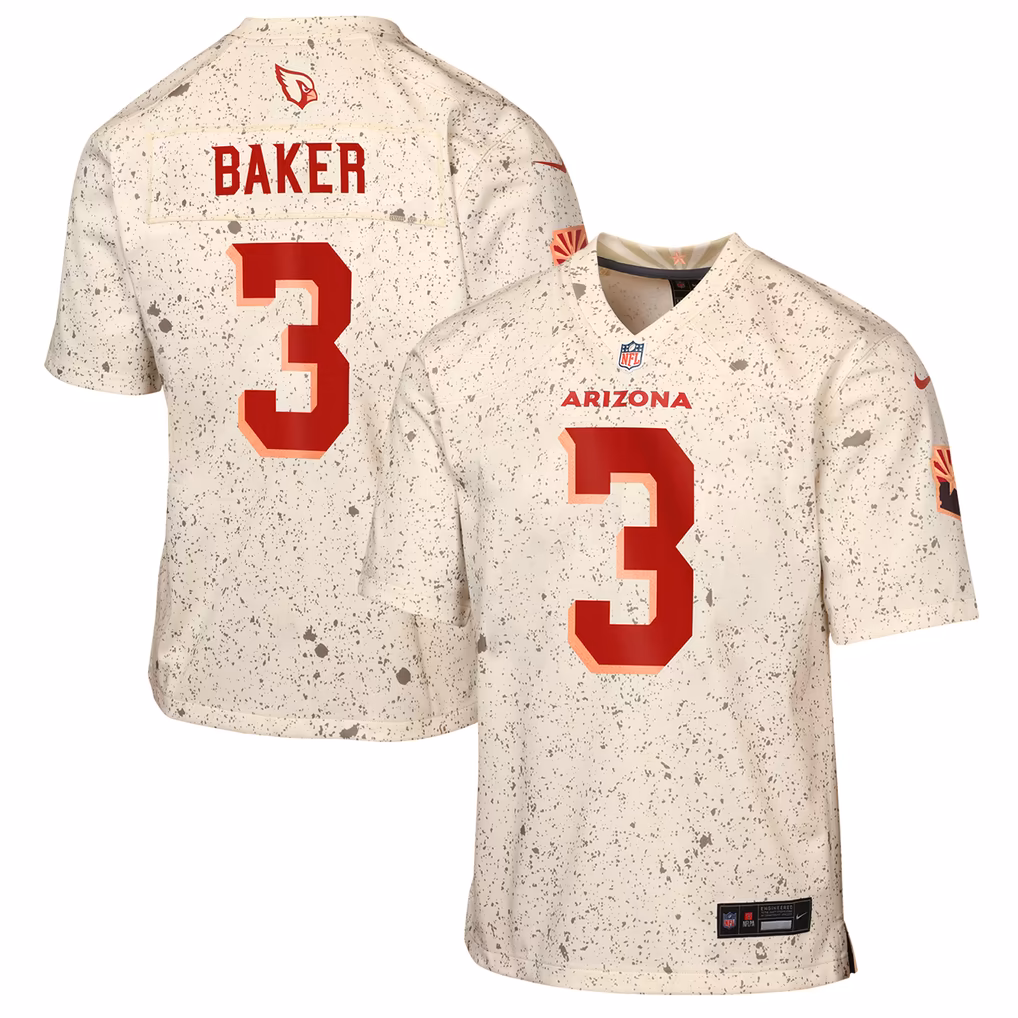 Youth Arizona Cardinals Budda Baker Nike Natural Rivalries Collection Game Jersey - SUjersey01