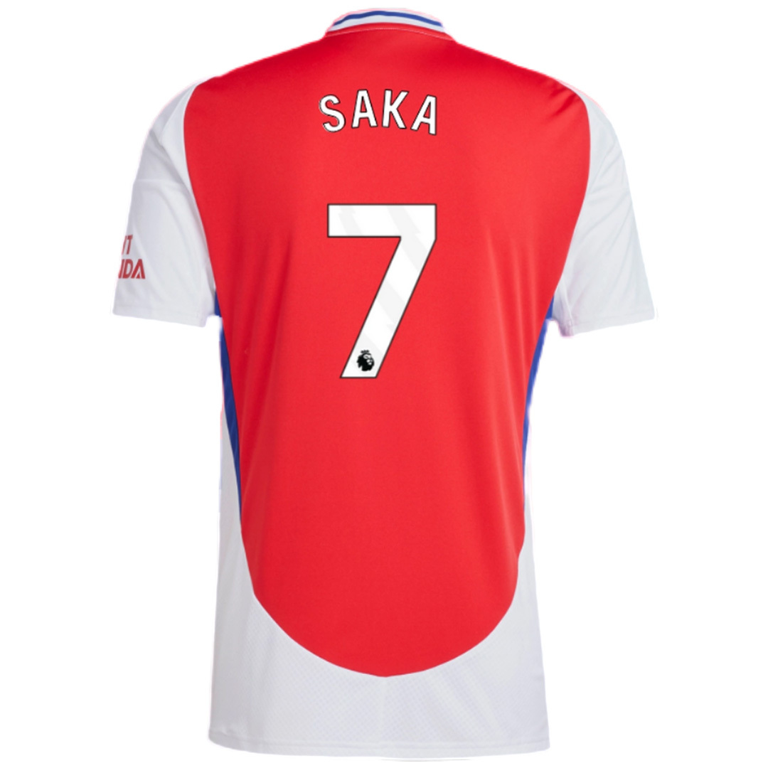 SAKA #7 Arsenal Soccer Jersey Home Custom Shirt 2024/25 - ujerseystore