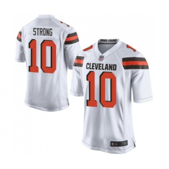Men's Cleveland Browns #10 Jaelen Strong Game White Football Jersey - Ujersey