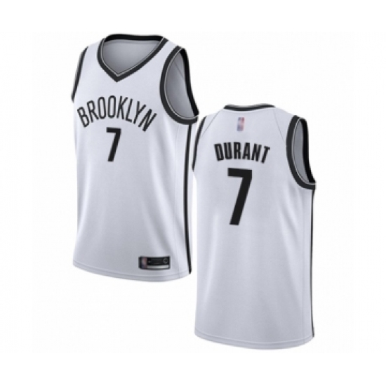 Women's Brooklyn Nets #7 Kevin Durant Swingman White Basketball Jersey - Association Edition - Ujersey