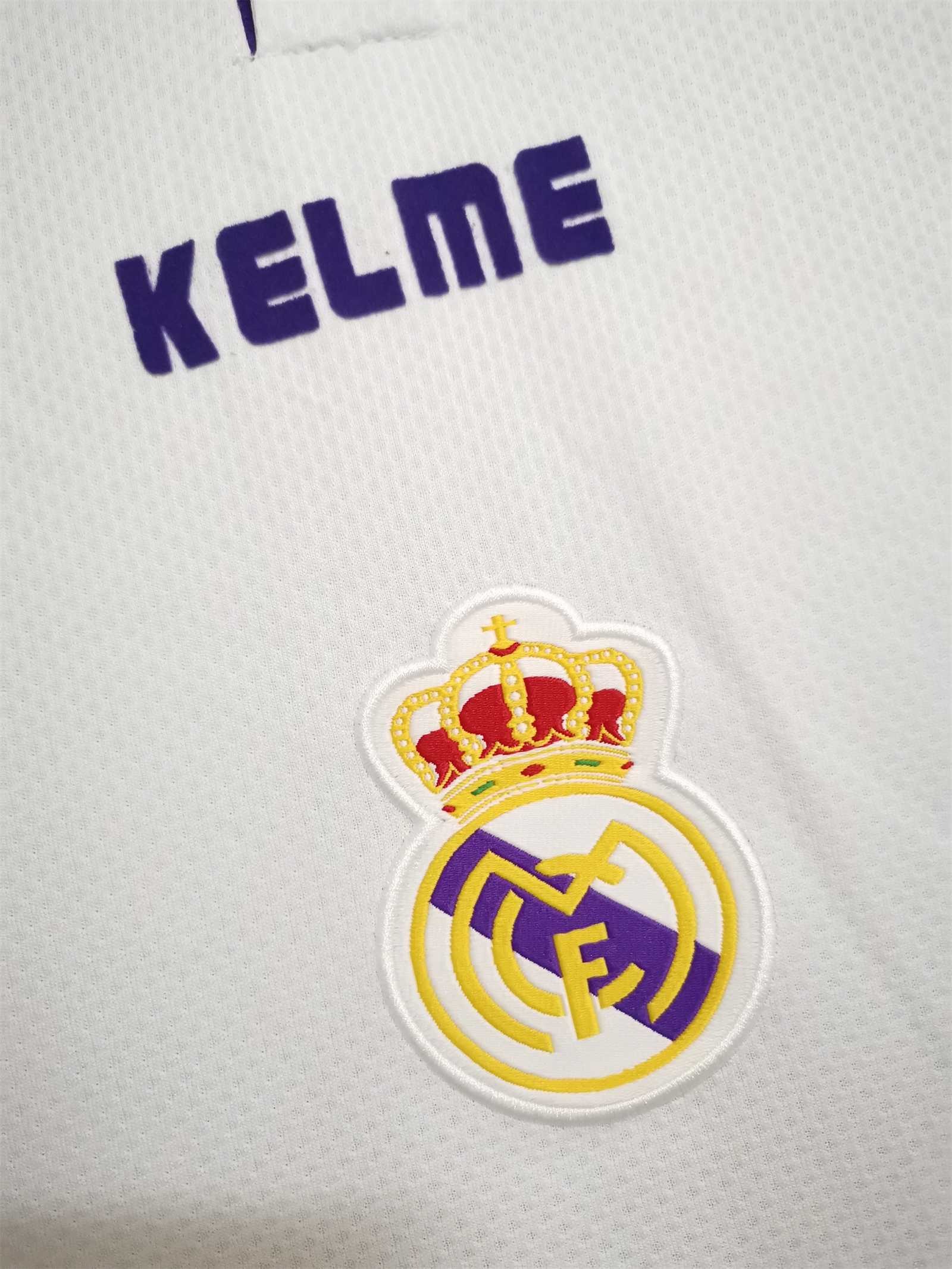 Real Madrid Retro Jersey Home Custom Soccer Shirt 1997-98 - ujerseystore