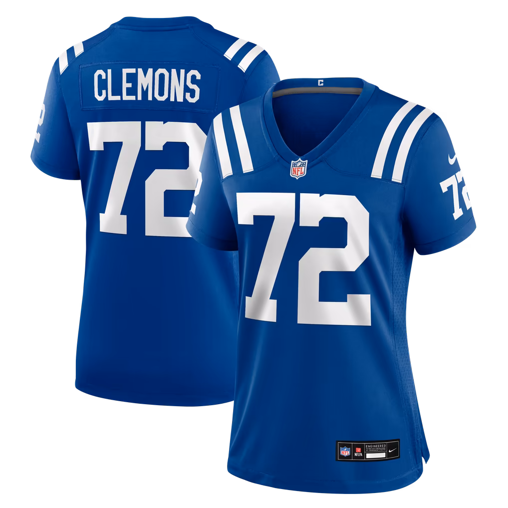 Women's Indianapolis Colts Micheal Clemons Nike Royal Team Game Jersey - Ujersey