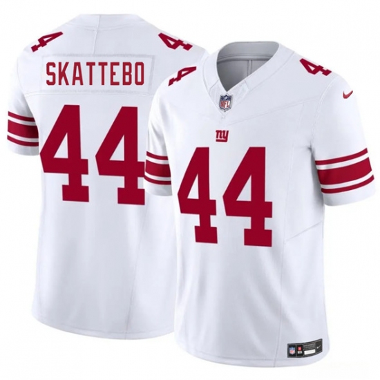 Men's New York Giants #44 Cam Skattebo White 2025 Draft F.U.S.E. Vapor Untouchable Limited Football Stitched Jersey - Ujersey