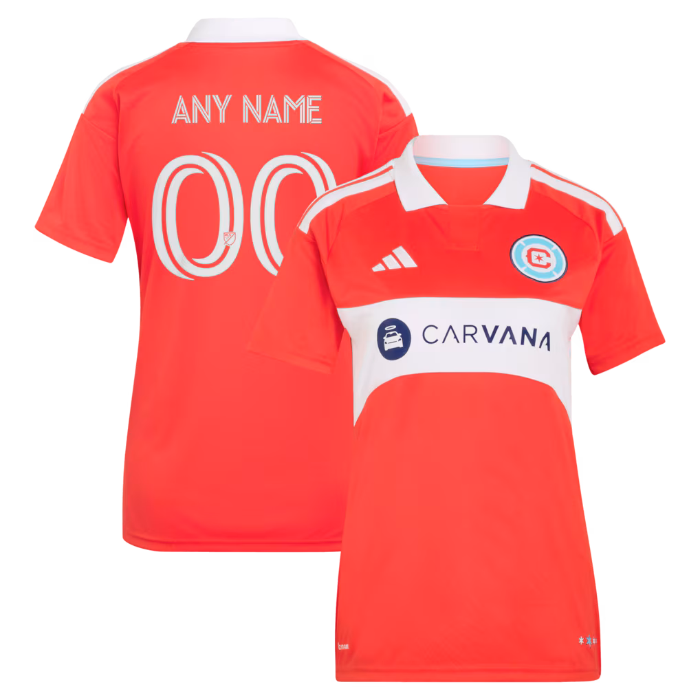 Women's Chicago Fire adidas Red 2026 Forever Red Replica Custom Jersey