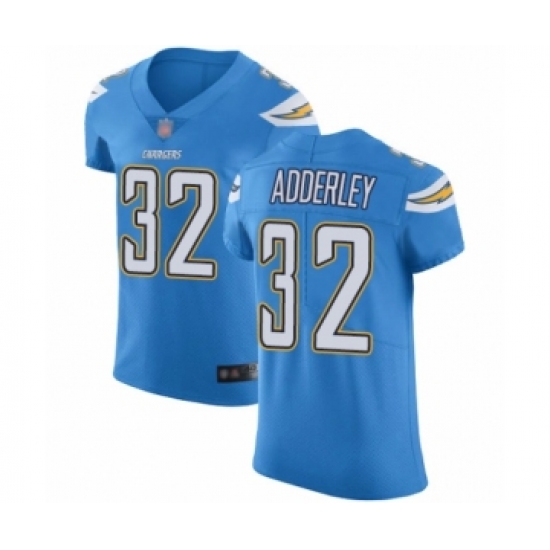 Men's Los Angeles Chargers #32 Nasir Adderley Electric Blue Alternate Vapor Untouchable Elite Player Football Jersey