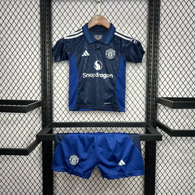 Manchester United Away Kids Kit Jersey+Shorts 2024/25