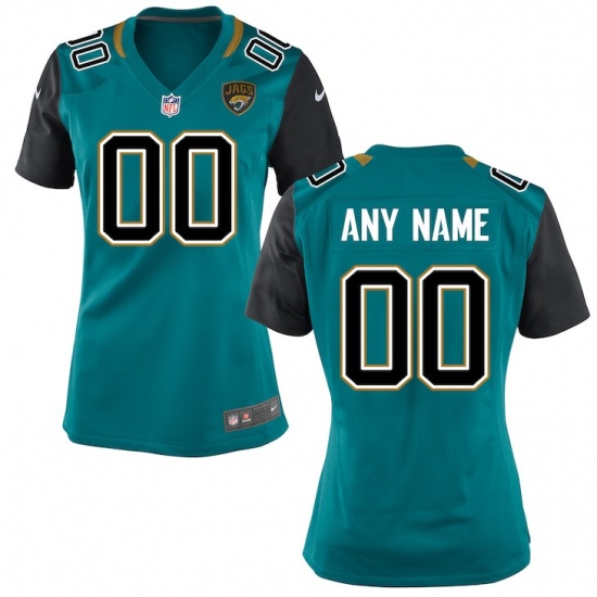 Women's Jacksonville Jaguars Nike Teal Custom Jersey - Ujersey