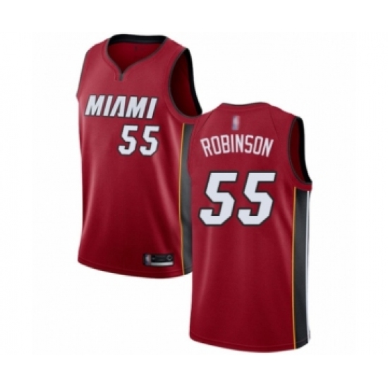 Men's Miami Heat #55 Duncan Robinson Authentic Red Basketball Jersey Statement Edition - Ujersey