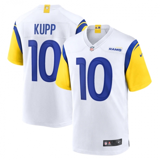 Men's Los Angeles Rams #10 Cooper Kupp Nike White Alternate Limited Jersey.webp - Ujersey