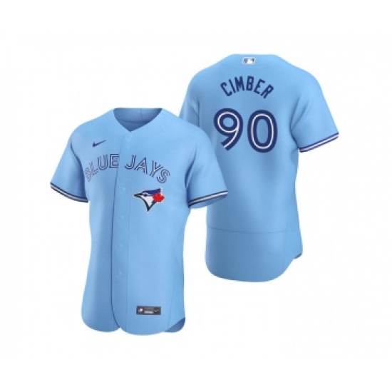 Mens Toronto Blue Jays #90 Adam Cimber Nike Powder Blue Alternate FlexBase Player Jersey - Ujersey