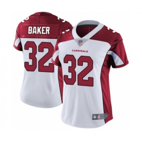 Women's Arizona Cardinals #32 Budda Baker White Vapor Untouchable Limited Player Football Jersey - Ujersey
