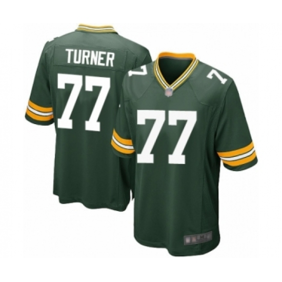 Men's Green Bay Packers #77 Billy Turner Game Green Team Color Football Jersey - Ujersey