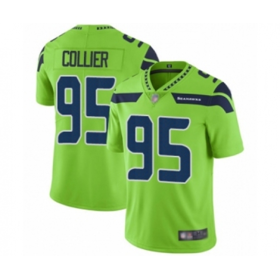 Youth Seattle Seahawks #95 L.J. Collier Limited Green Rush Vapor Untouchable Football Jersey - Ujersey