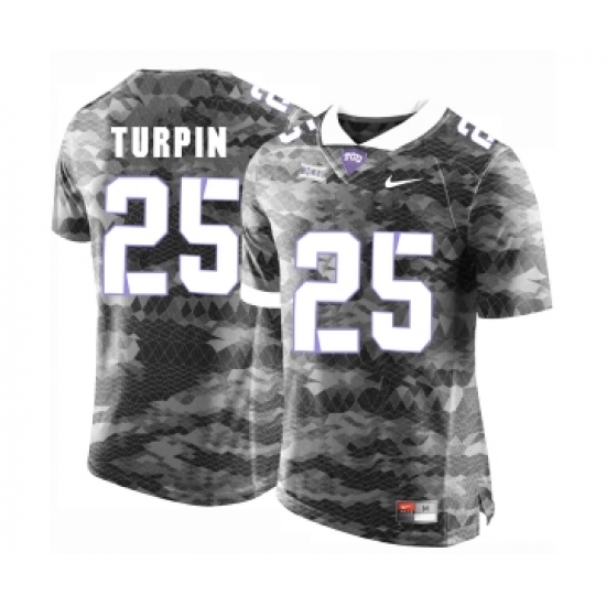 TCU Horned Frogs 25 KaVontae Turpin Gray College Football Jersey - Ujersey