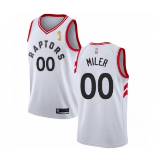 Youth Toronto Raptors Customized Authentic White 2019 Basketball Finals Champions Jersey - Association Edition - Ujersey