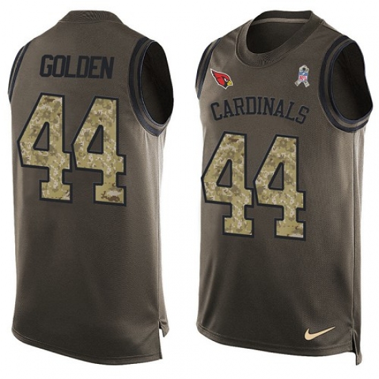 Men's Nike Arizona Cardinals #44 Markus Golden Limited Green Salute to Service Tank Top NFL Jersey - Ujersey