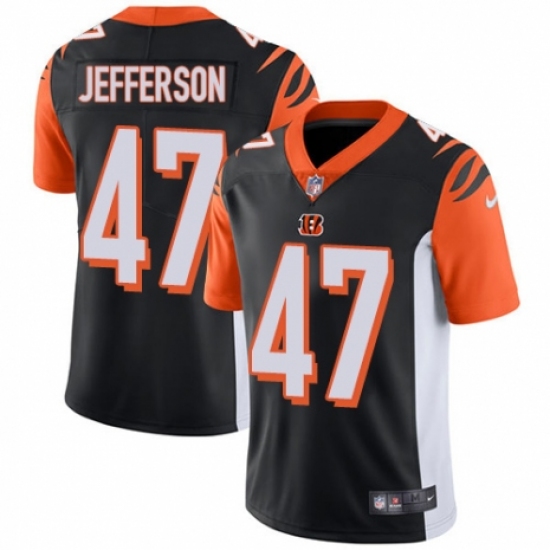 Youth Nike Cincinnati Bengals #47 Malik Jefferson Black Team Color Vapor Untouchable Limited Player NFL Jersey