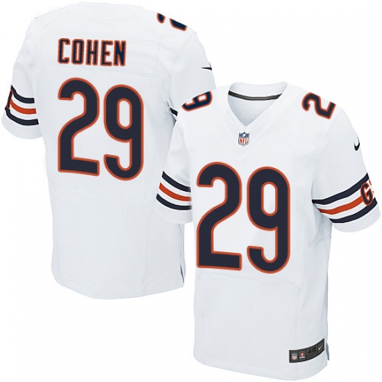 Men's Nike Chicago Bears #29 Tarik Cohen Elite White NFL Jersey - Ujersey