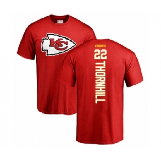 Football Kansas City Chiefs #22 Juan Thornhill Red Backer T-Shirt - Ujersey