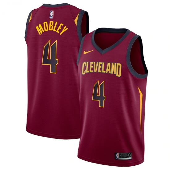 Men's Cleveland Cavaliers #4 Evan Mobley Red Nike Wine 2021 NBA Draft First Round Pick Swingman Jersey - Ujersey