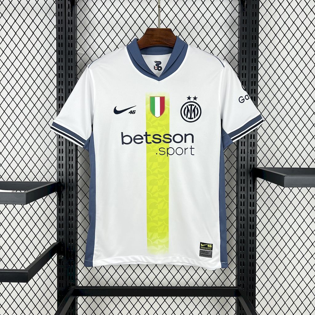 Inter Milan Soccer Jersey Away x Valentino Rossi Custom Shirt 2025/26 - ujerseystore