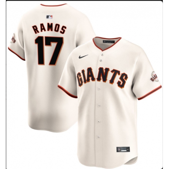 Men's San Francisco Giants #17 Heliot Ramos Nike Cream Home Replica Jersey - Ujersey