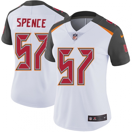Women's Nike Tampa Bay Buccaneers #57 Noah Spence Elite White NFL Jersey - Ujersey