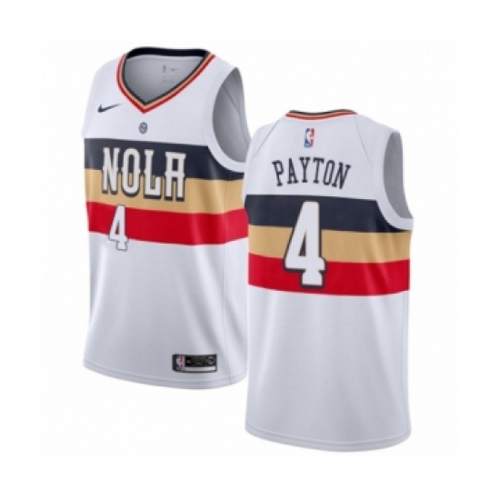 Youth Nike New Orleans Pelicans #4 Elfrid Payton White Swingman Jersey - Earned Edition - Ujersey