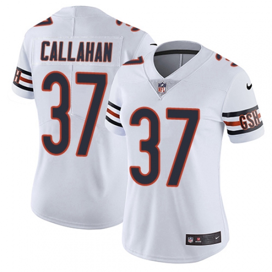 Women's Nike Chicago Bears #37 Bryce Callahan White Vapor Untouchable Limited Player NFL Jersey - Ujersey