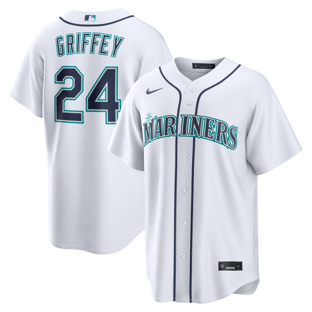 Men's Seattle Mariners Ken Griffey Jr. Nike White  Home Replica Jersey - Ujersey