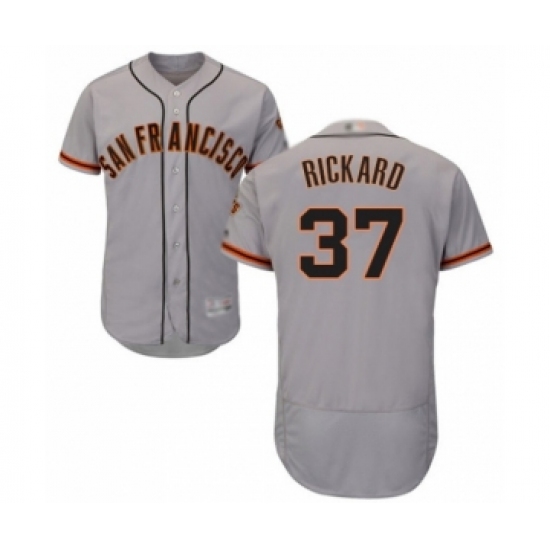 Men's San Francisco Giants #37 Joey Rickard Grey Road Flex Base Authentic Collection Baseball Player Jersey - Ujersey