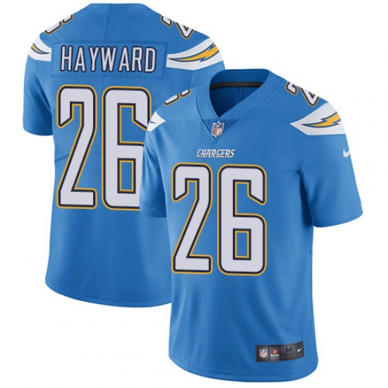 Youth Nike Los Angeles Chargers #26 Casey Hayward Elite Electric Blue Alternate NFL Jersey - Ujersey
