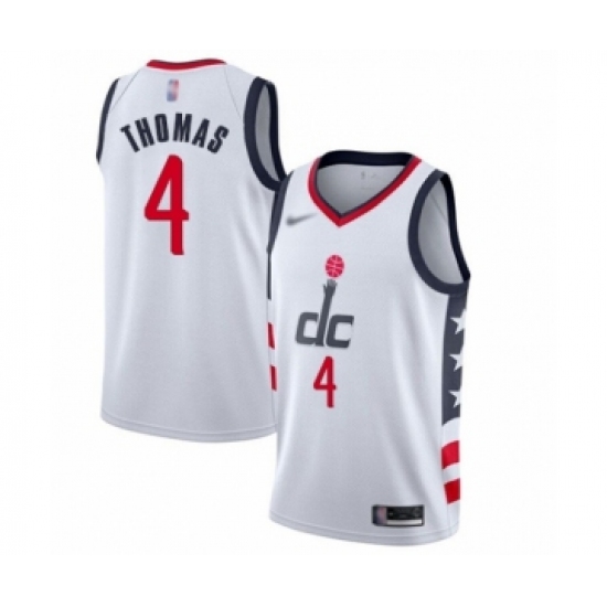 Youth Washington Wizards #4 Isaiah Thomas Swingman White Basketball Jersey - 2019-20 City Edition - Ujersey