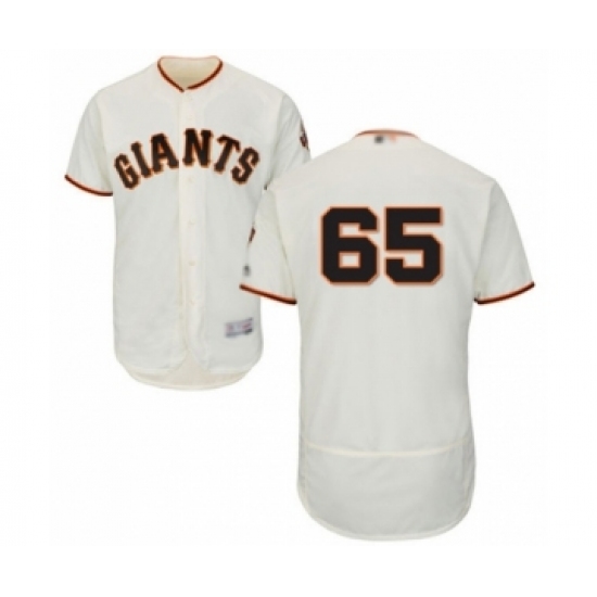 Men's San Francisco Giants #65 Sam Coonrod Cream Home Flex Base Authentic Collection Baseball Player Jersey - Ujersey