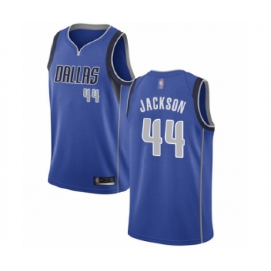 Women's Dallas Mavericks #44 Justin Jackson Authentic Royal Blue Basketball Jersey - Icon Edition - Ujersey
